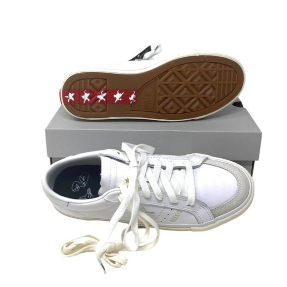 Converse CONS One Star Pro AS Low Top White Women Leather Size Sneakers 168658C - Picture 8 of 10